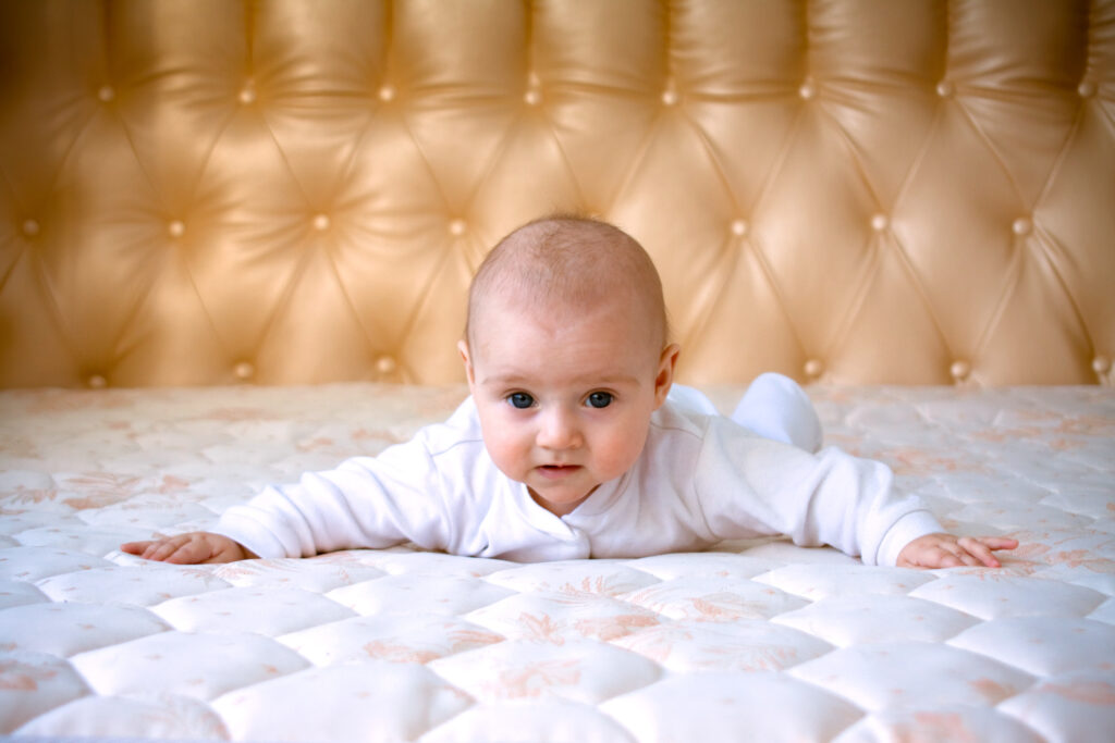 baby on mattress