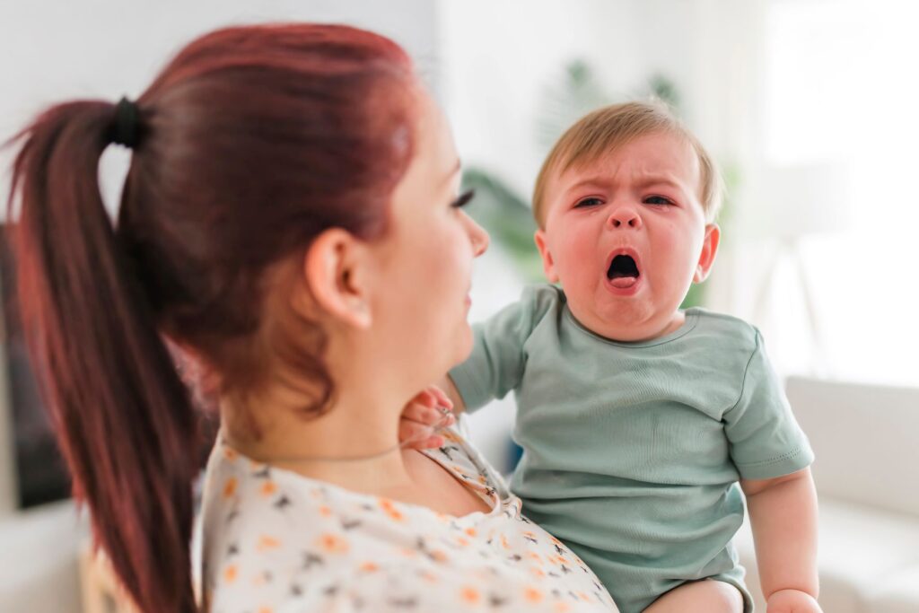 child coughing from mold in home